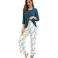 WiWi Women's Bamboo Pajamas Soft 3/4 Sleeve Pajama Sets 2 Pieces Pjs