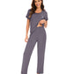 WiWi Soft Pajama Set for Women Short Sleeve
