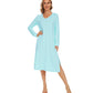 WiWi Bamboo Long Sleeve Nightgown