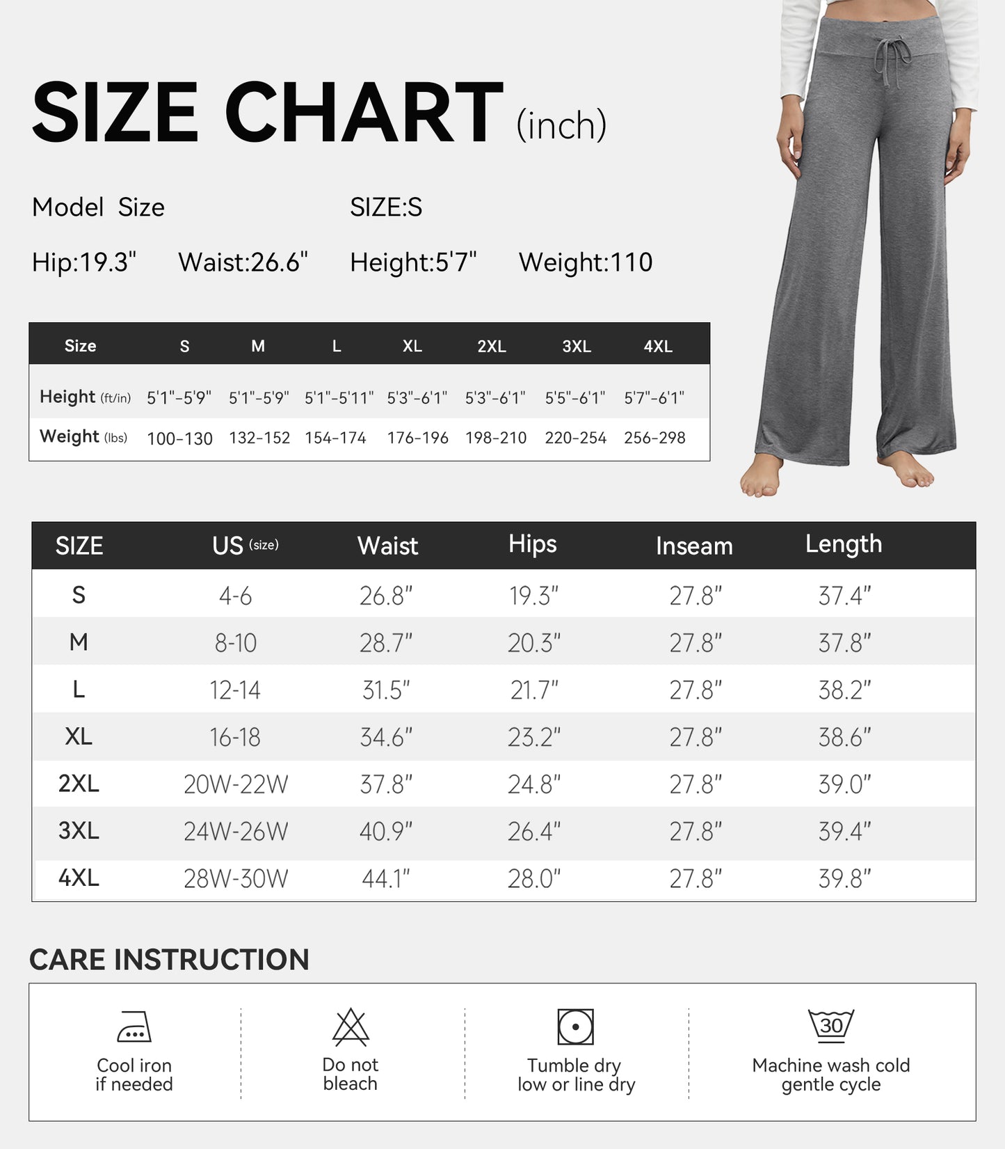 WiWi Women's Bamboo Lounge Wide Leg Pajama Pants