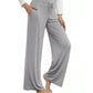 WiWi Women's Bamboo Lounge Wide Leg Pajama Pants