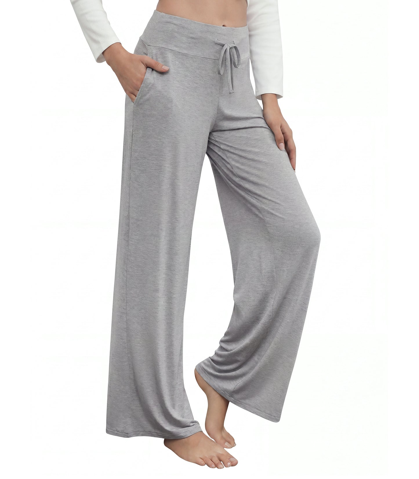 WiWi Women's Bamboo Lounge Wide Leg Pajama Pants