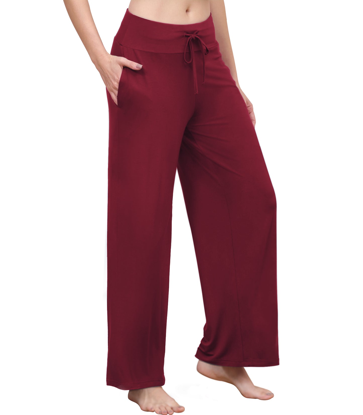 WiWi Women's Bamboo Lounge Wide Leg Pajama Pants