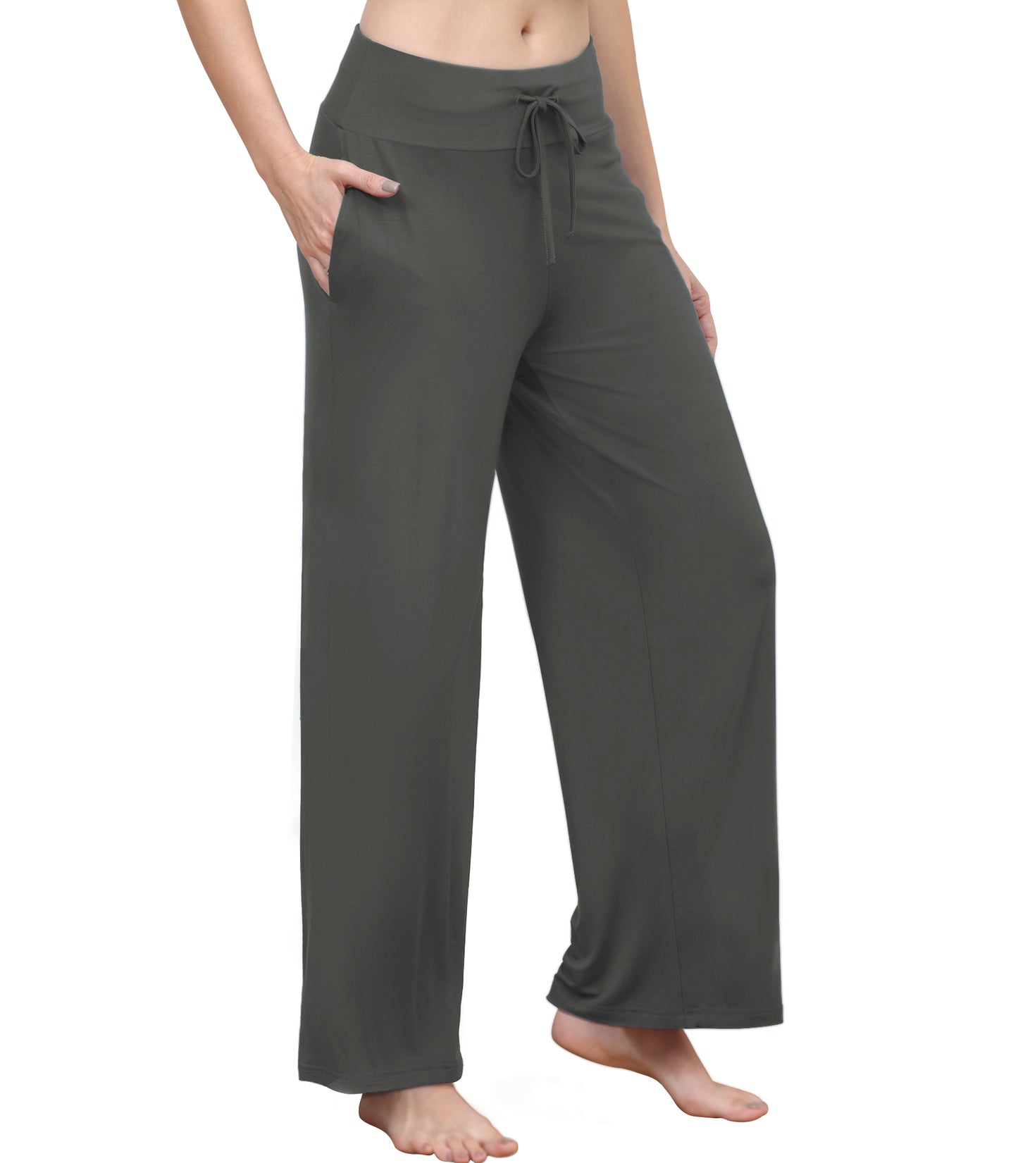 WiWi Women's Bamboo Lounge Wide Leg Pajama Pants