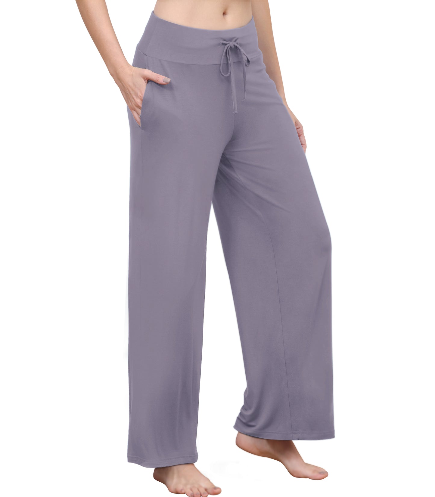 WiWi Women's Bamboo Lounge Wide Leg Pajama Pants