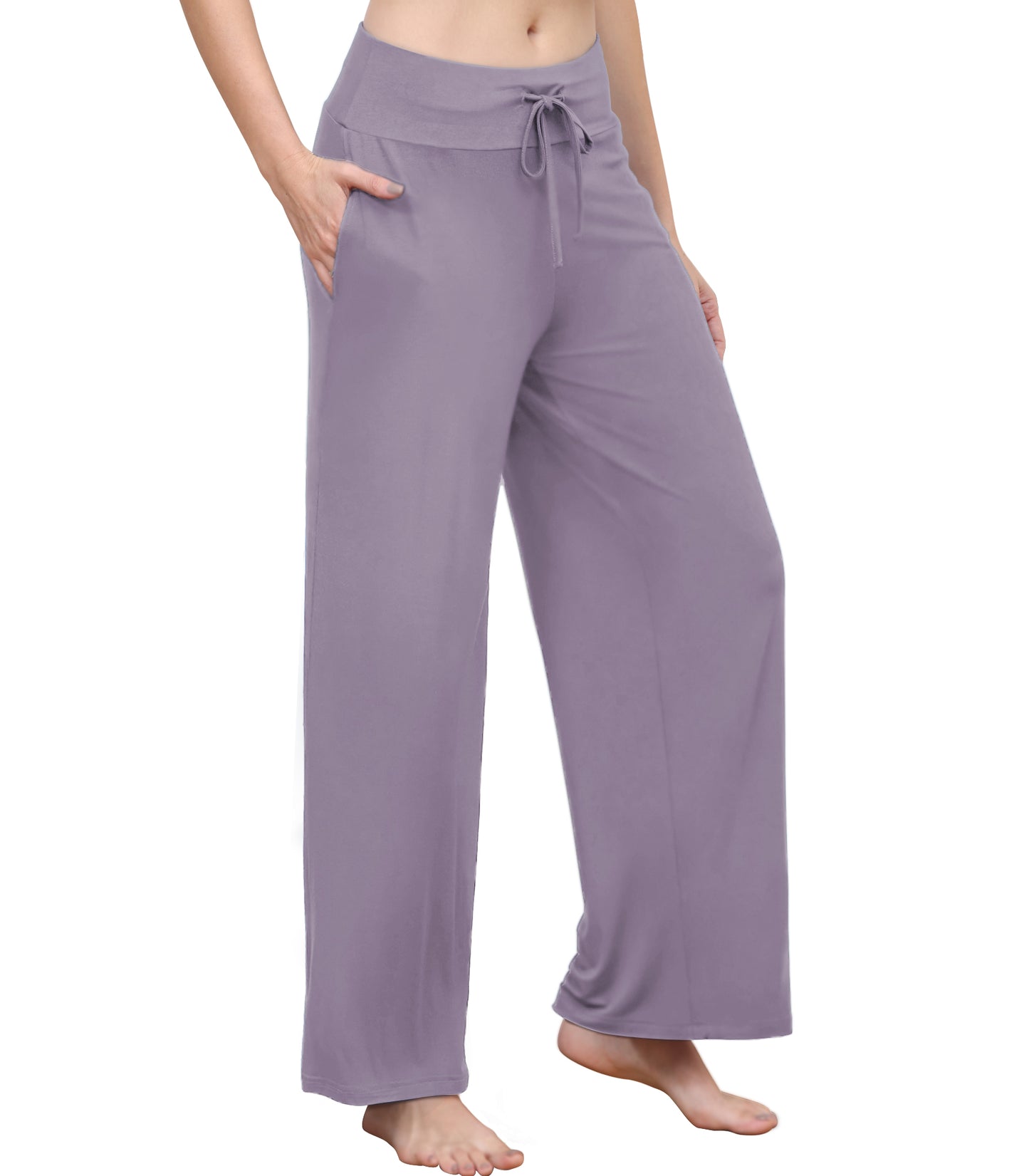 WiWi Women's Bamboo Lounge Wide Leg Pajama Pants