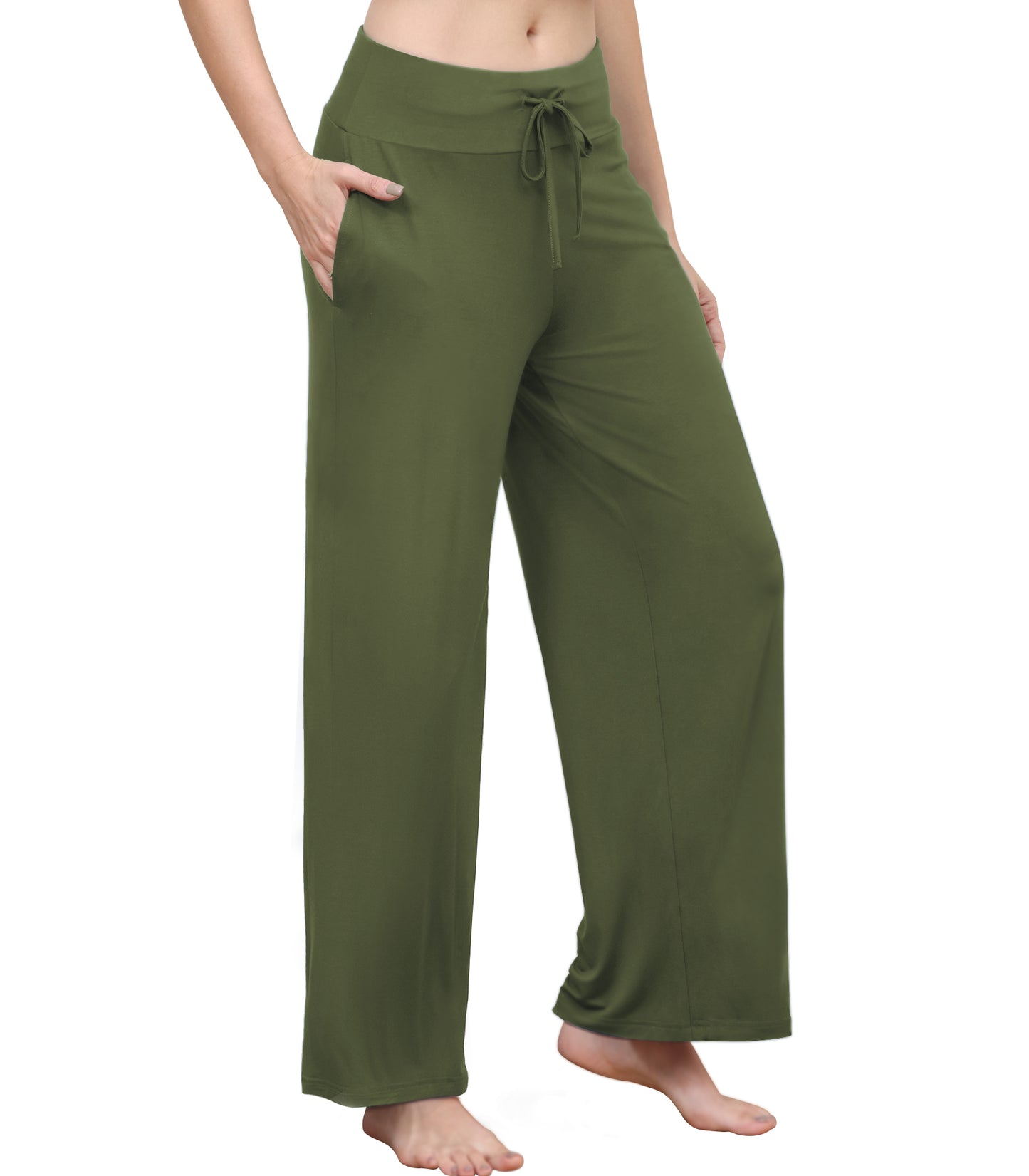 WiWi Women's Bamboo Lounge Wide Leg Pajama Pants