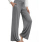 WiWi Women's Bamboo Lounge Wide Leg Pajama Pants