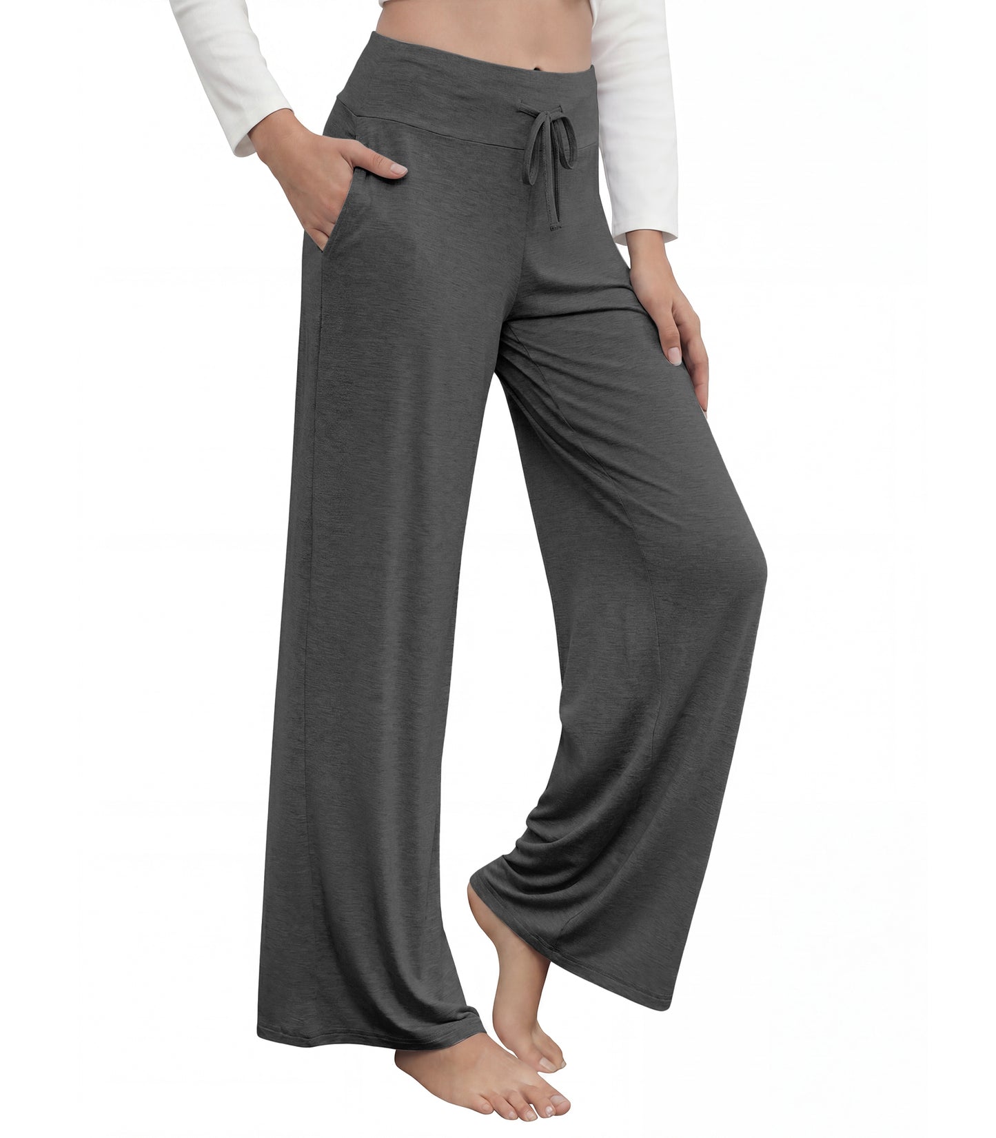 WiWi Women's Bamboo Lounge Wide Leg Pajama Pants