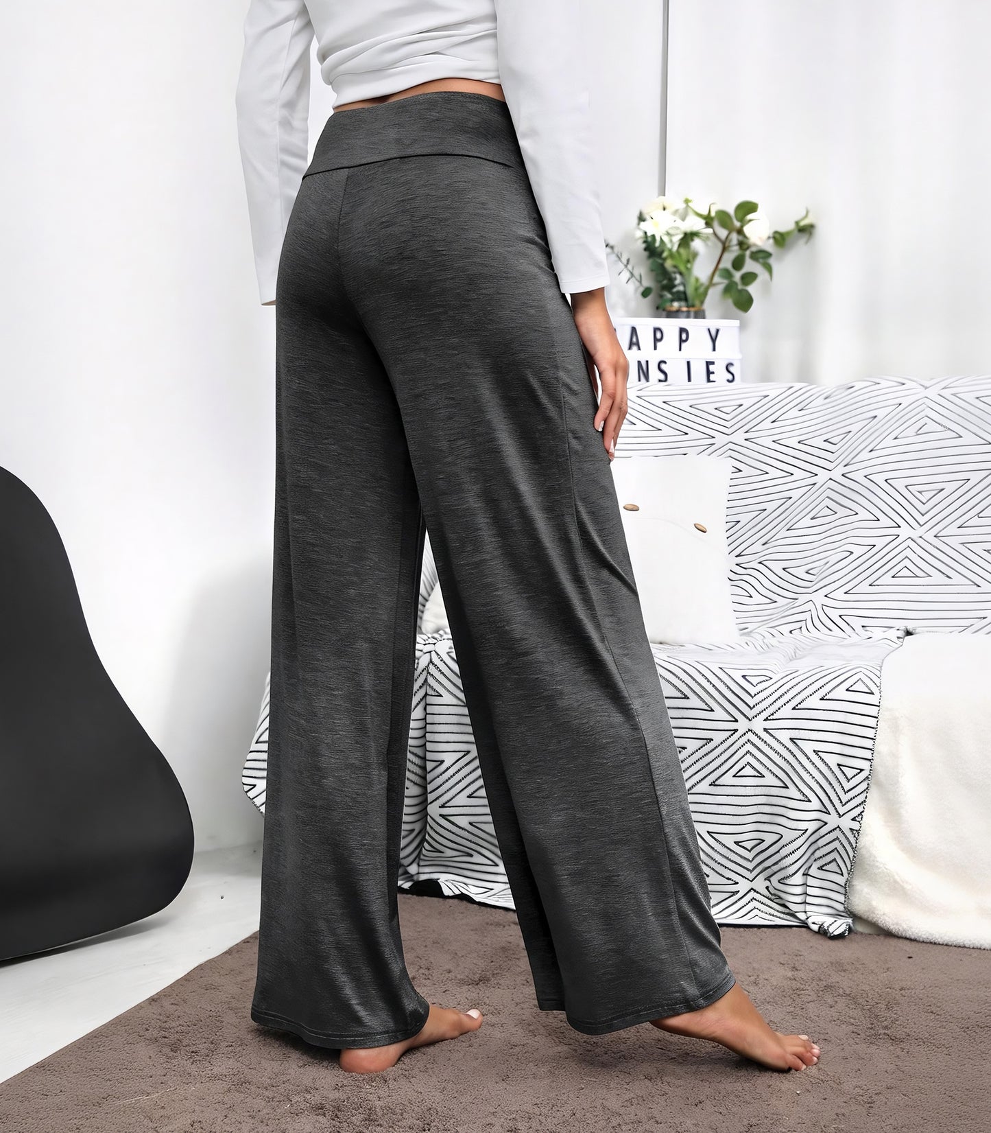 WiWi Women's Bamboo Lounge Wide Leg Pajama Pants