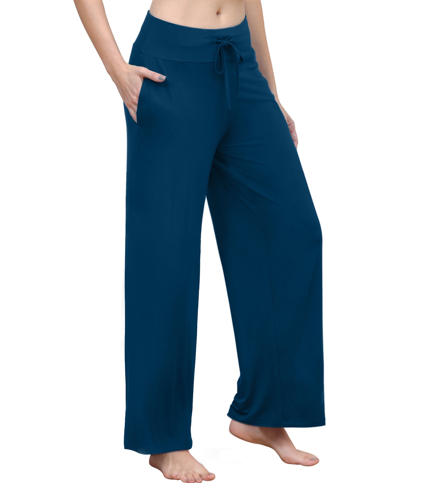 WiWi Women's Bamboo Lounge Wide Leg Pajama Pants