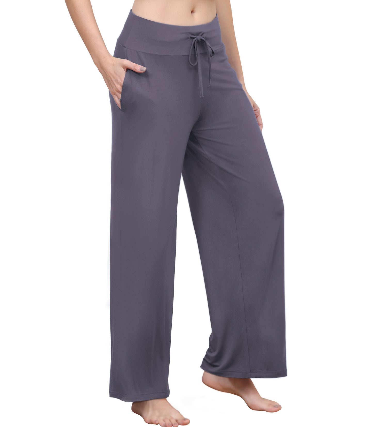 WiWi Women's Bamboo Lounge Wide Leg Pajama Pants