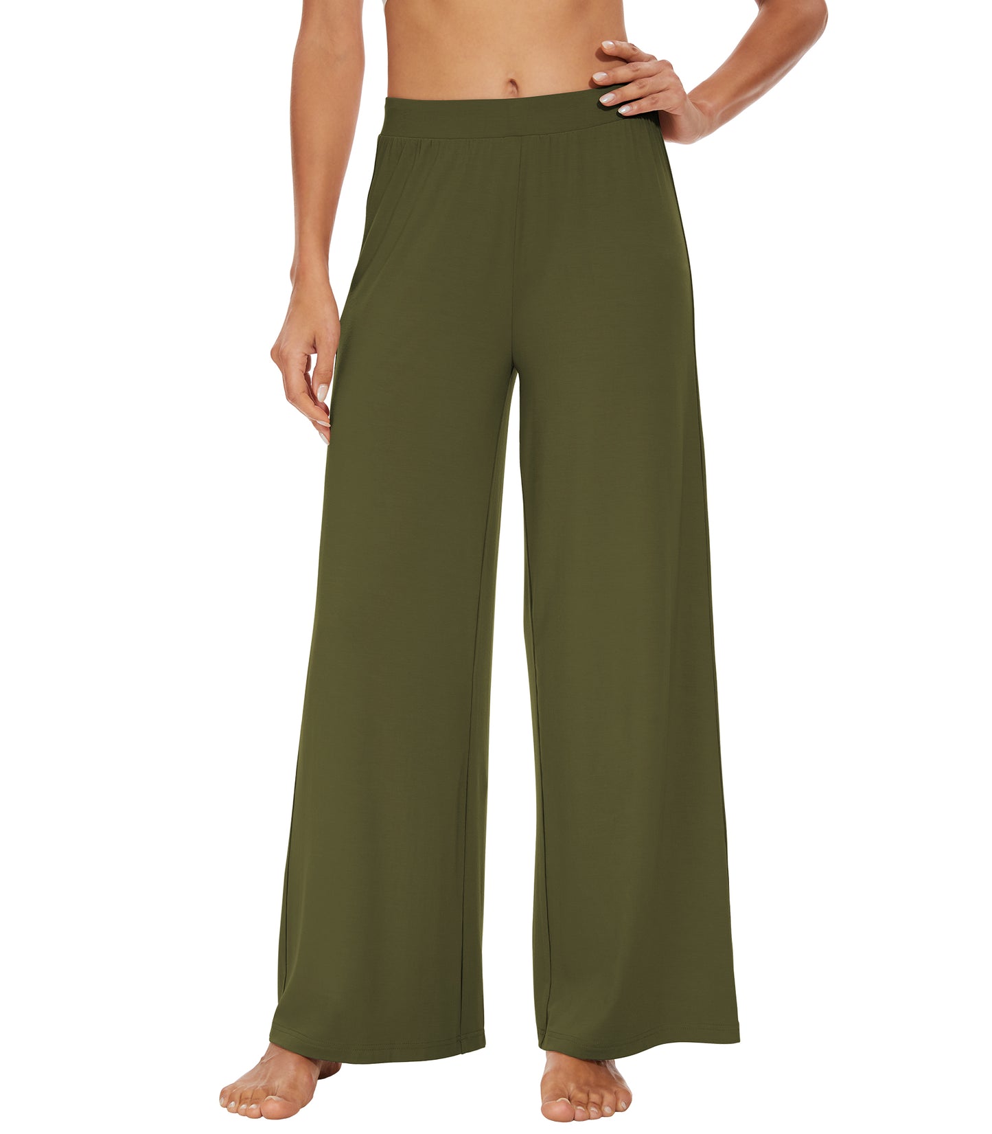 WiWi Women's Bamboo Wide Leg Pants