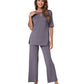 WiWi Bamboo Short Sleeve Sleepwear with Long Pants Pjs