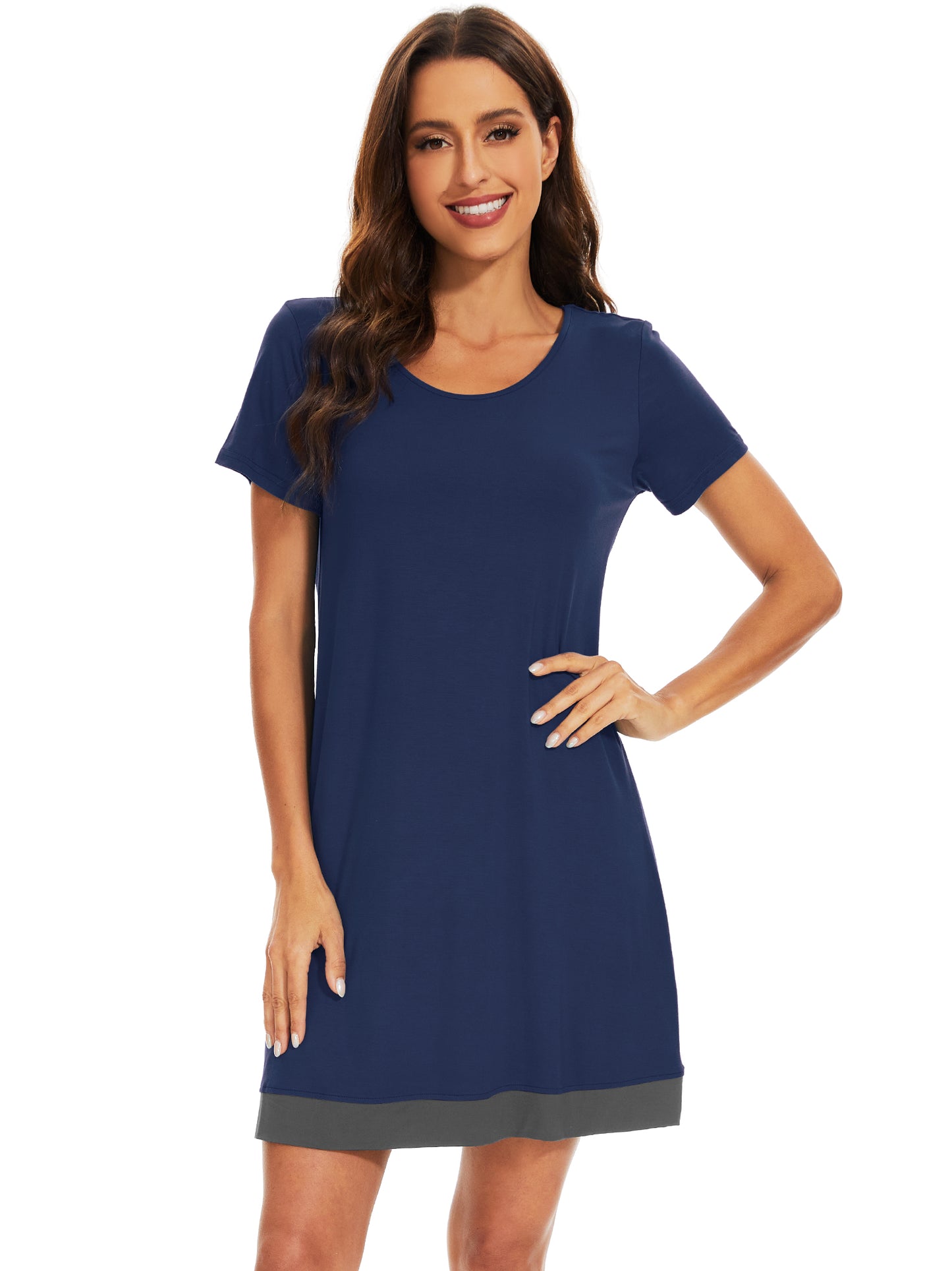 WiWi Bamboo Women's Short Sleeve Nightgown