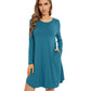 WiWi Scoop Neck Bamboo Nightgowns for Women Soft Long Sleeve Sleepwear