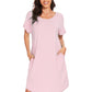 WiWi Womens Bamboo Soft Scoop Neck Nightwear