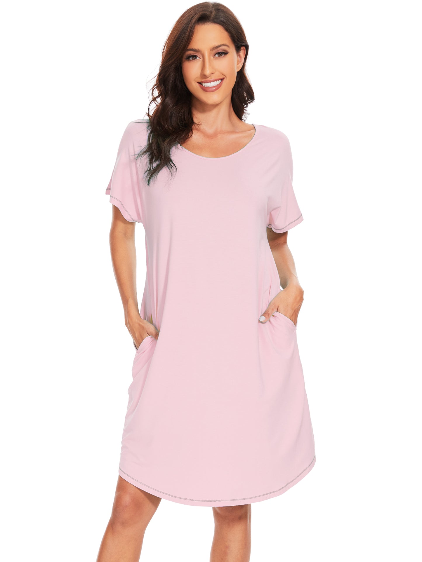 WiWi Womens Bamboo Soft Scoop Neck Nightwear