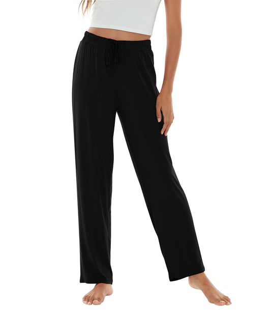 WiWi Bamboo Pajama Pants for Women Wide Leg Bottoms