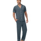 WiWi Men's Pajama Set Button Down Classic Notch Collar Loungewear