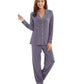 WiWi Pajamas Set Long Sleeve Nightwear Loungewear