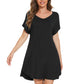 WiWi Women's Bamboo Short Sleeve Nightgown