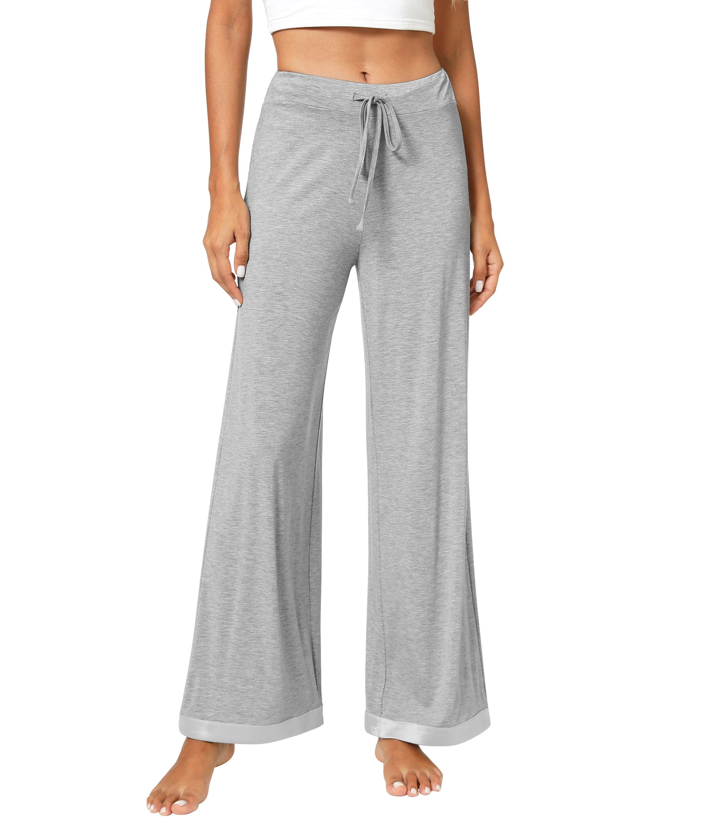 WiWi Women's Bamboo Wide Leg Palazzo Pajama Pants