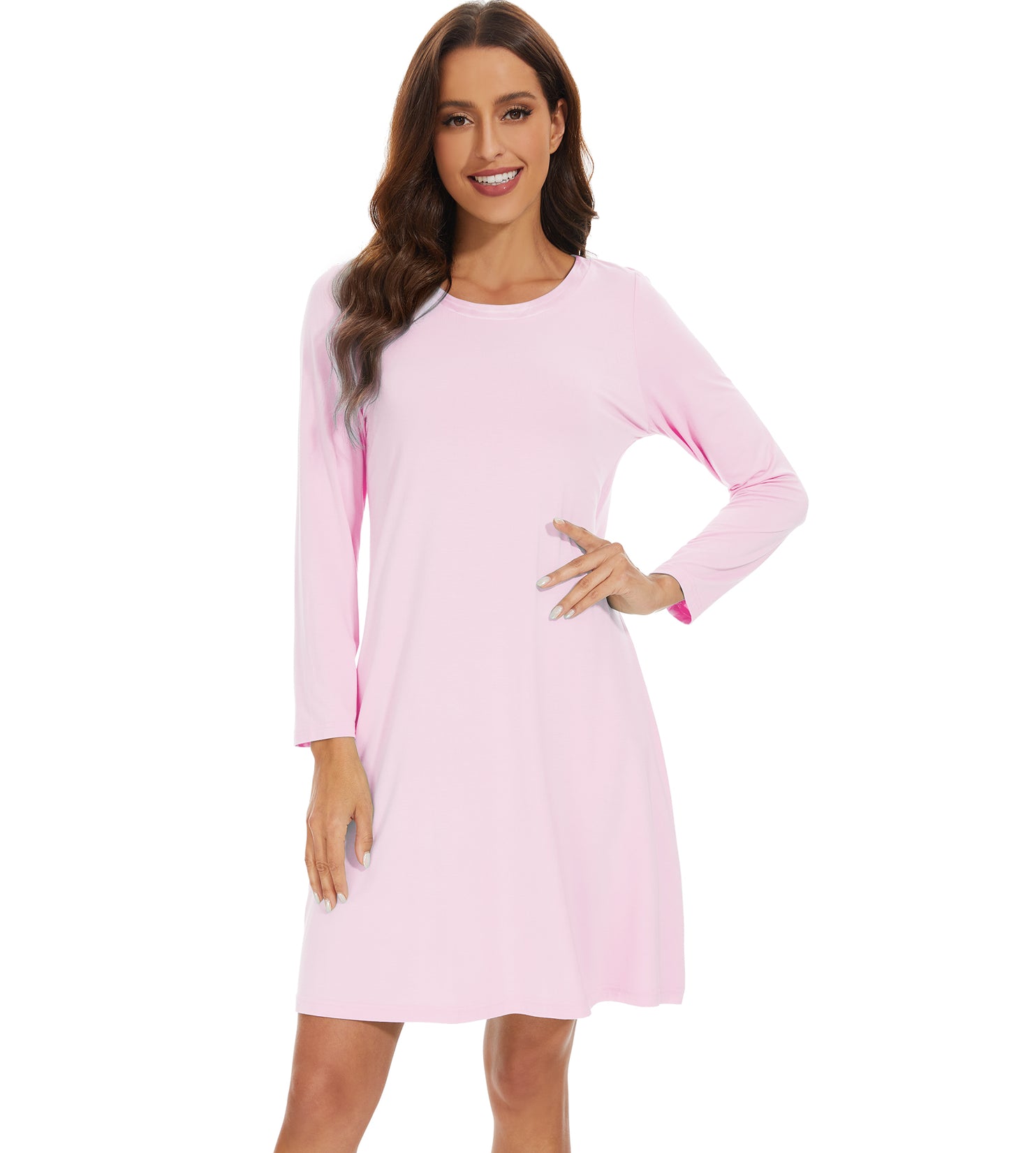 WiWi Bamboo Long Sleeve Nightgown
