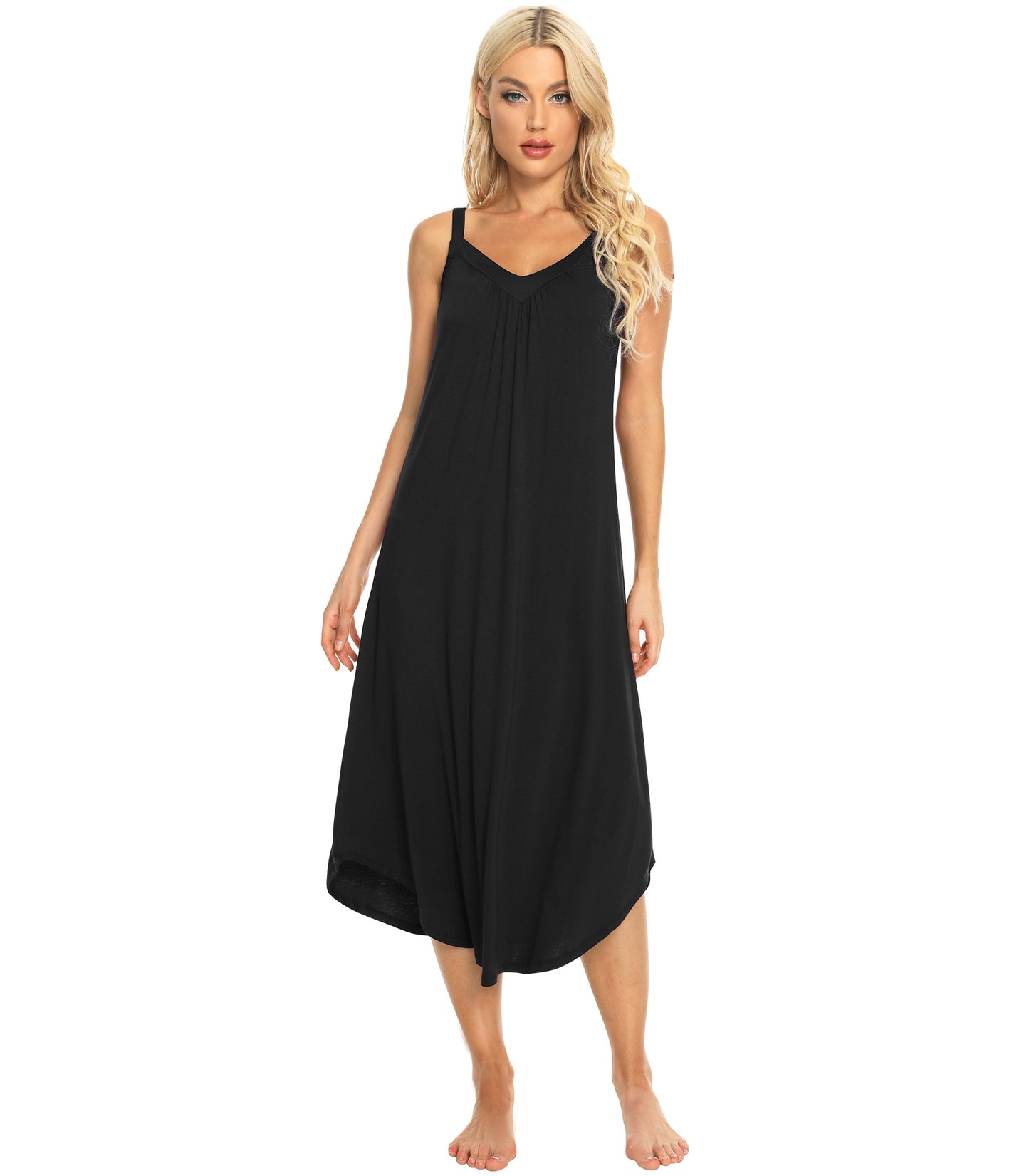 WiWi Women's Soft Tank Nightgown