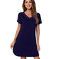 WiWi Bamboo Short Sleeve Nightgowns for Women