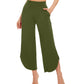 WiWi Women's Bamboo Viscose Wide Leg Capri Pajama Bottoms