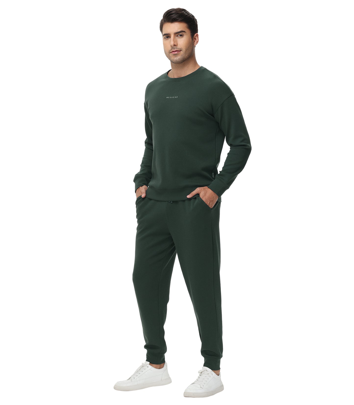 WiWi Men's Tracksuit Athletic Sweatsuits Long Sleeve 2 Piece Outfit