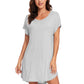 WiWi Women's Bamboo Short Sleeve Nightgown