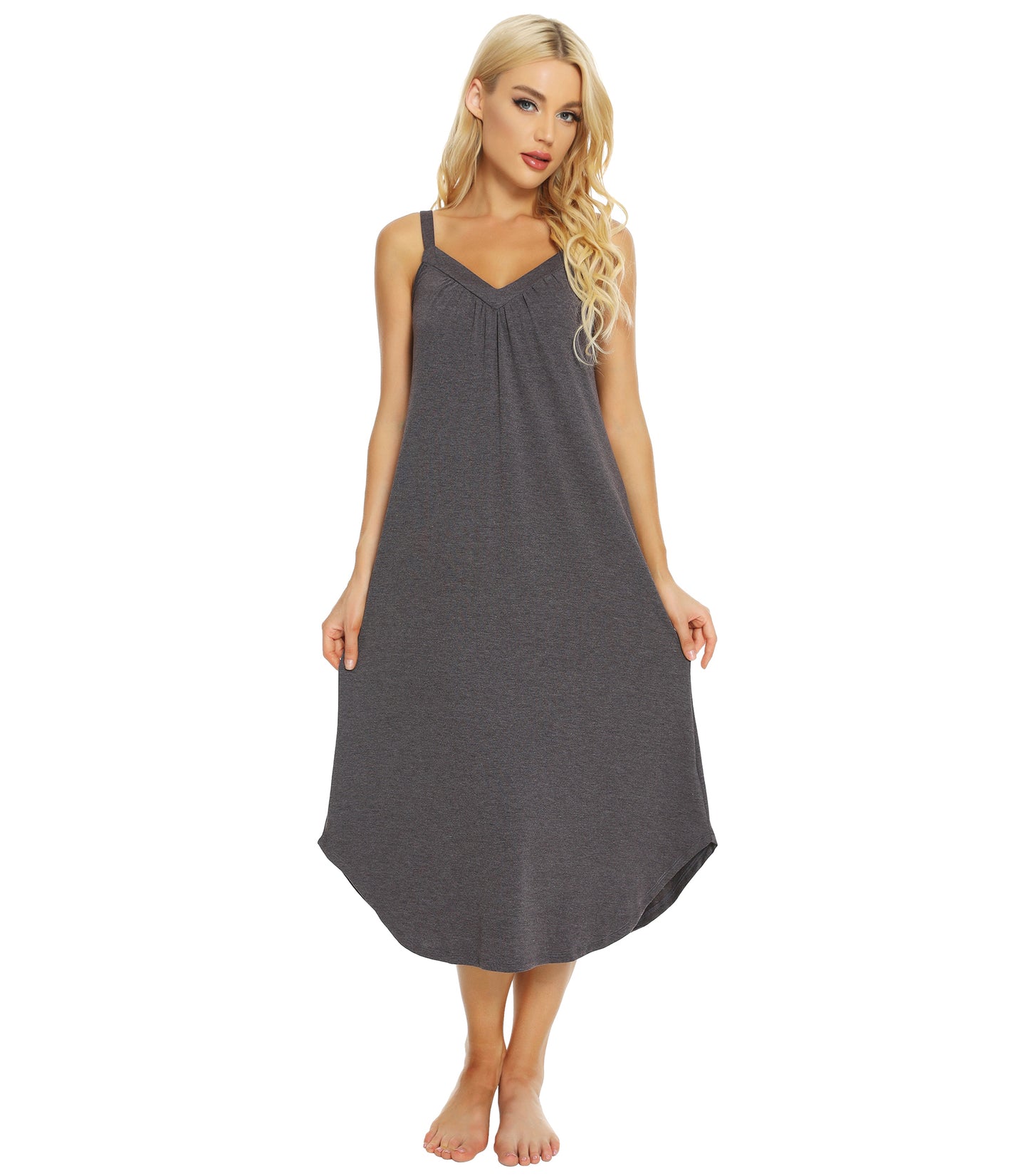 WiWi Women's Soft Tank Nightgown