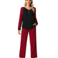 WiWi Womens Bamboo Long Sleeve Pajama Set