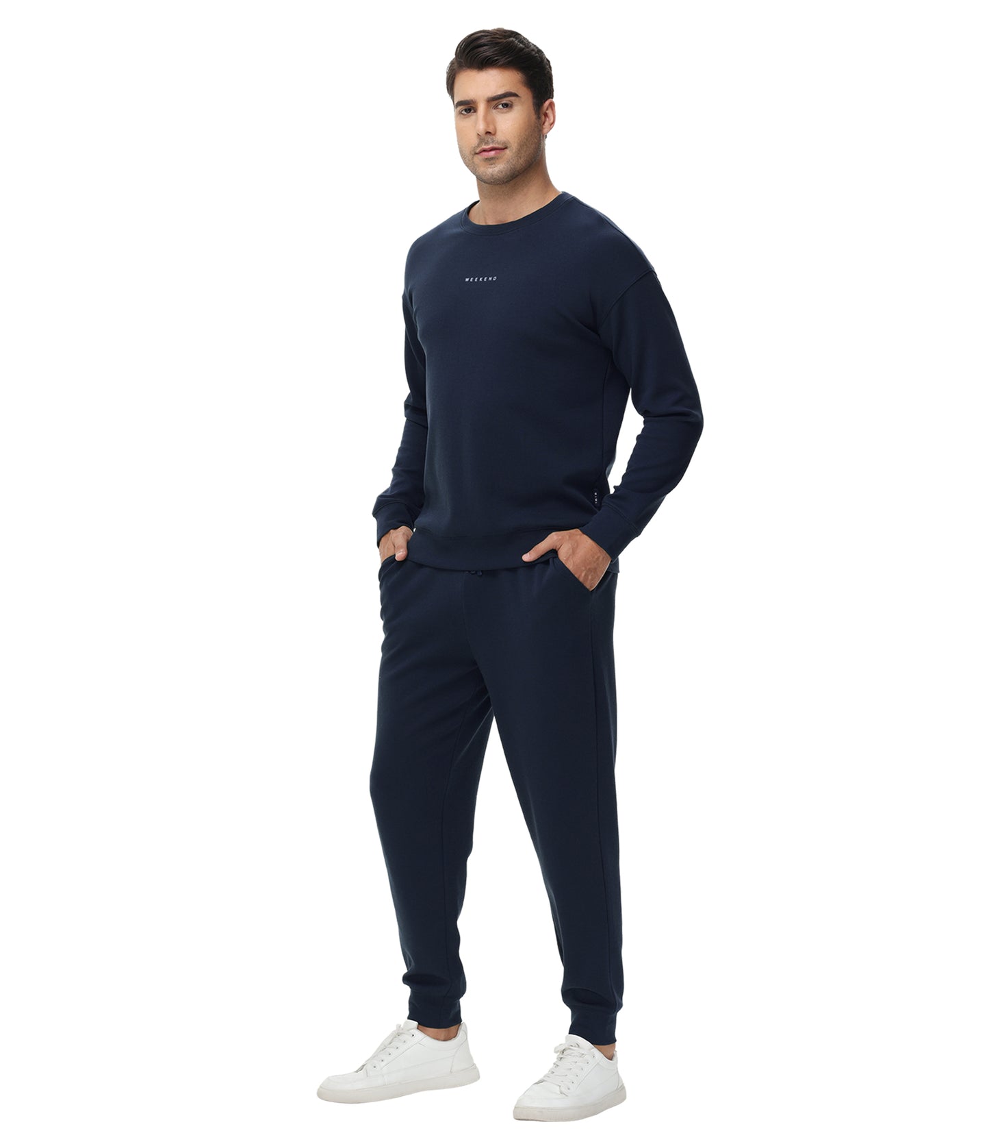 WiWi Men's Tracksuit Athletic Sweatsuits Long Sleeve 2 Piece Outfit