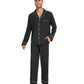 WiWi Bamboo Mens Pajamas Set Soft Button Down Cooling PJs with Pockets
