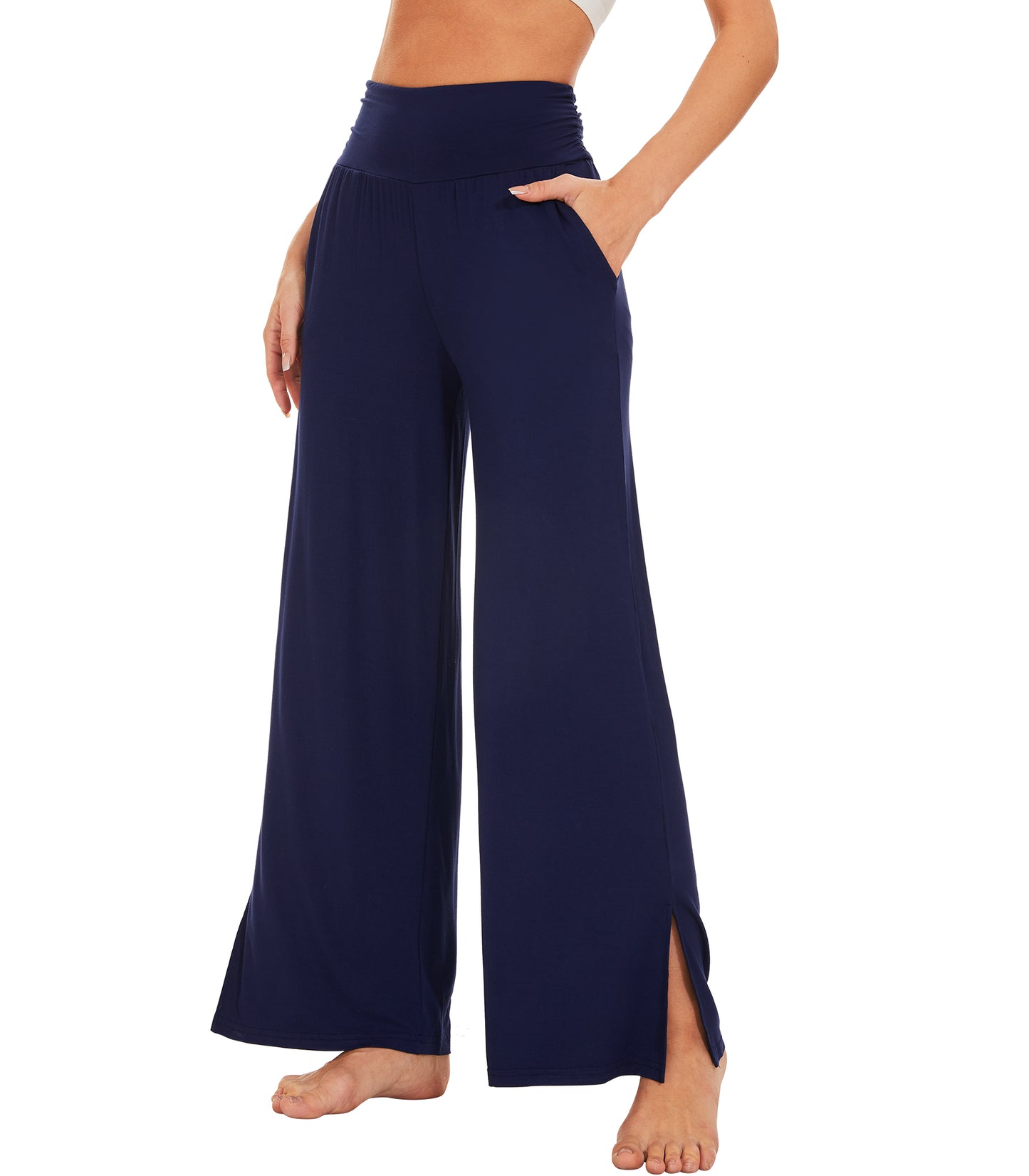 WiWi Women's Bamboo Viscose Wide Leg Lounge Pajama Pants
