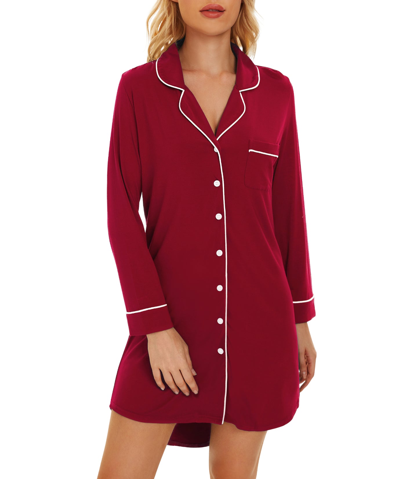 WiWi Bamboo Comfy Long Sleeve Nightgowns