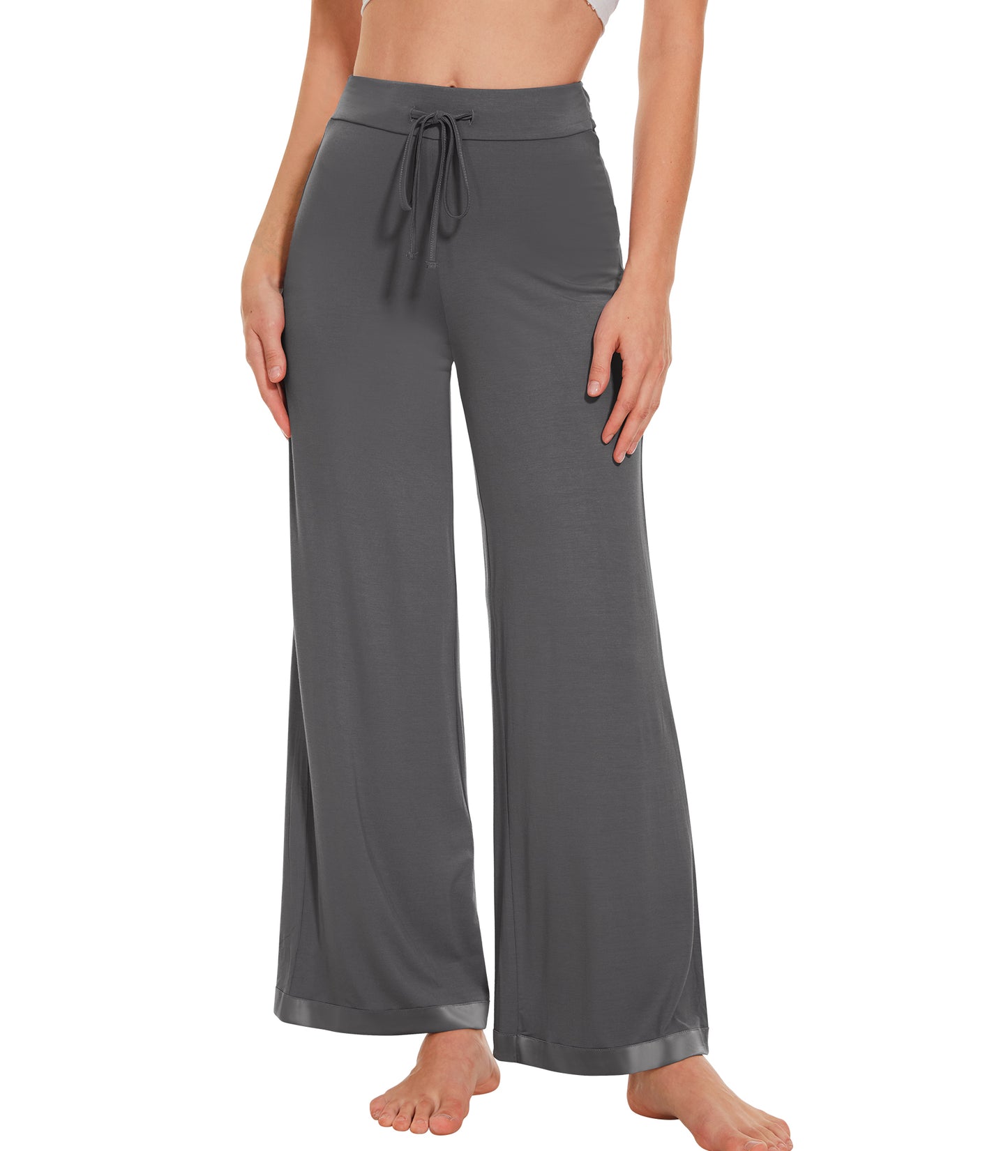 WiWi Women's Bamboo Wide Leg Palazzo Pajama Pants