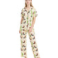 WiWi Womens Pajamas Set Soft Button Down Sleepwear