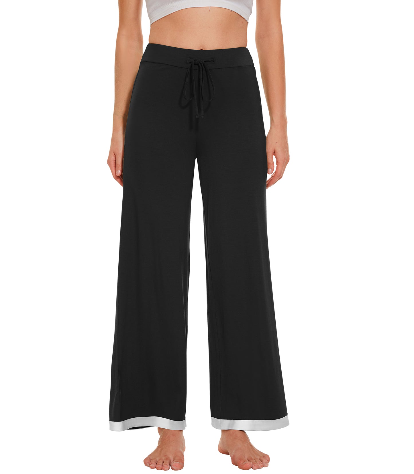 WiWi Women's Bamboo Wide Leg Palazzo Pajama Pants