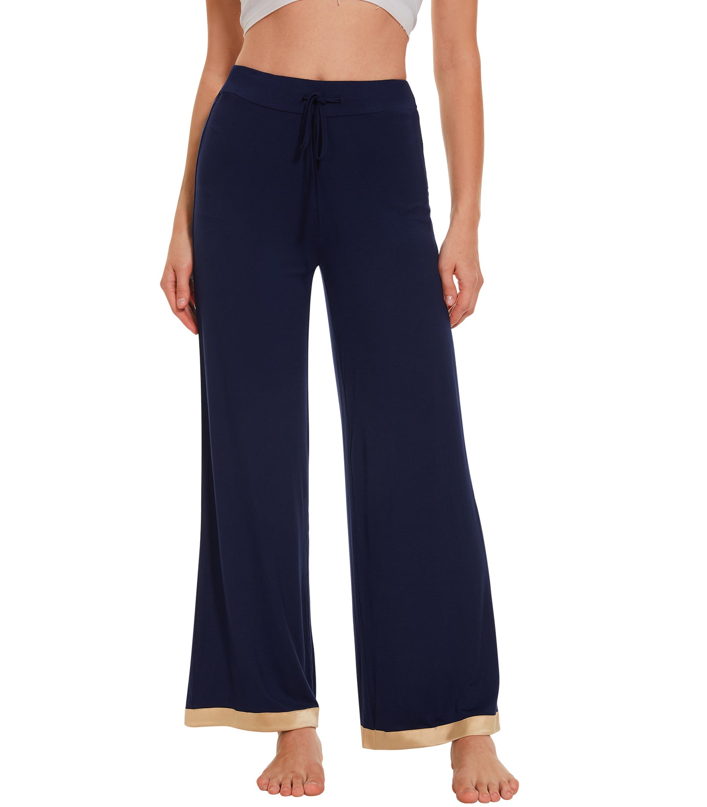 WiWi Women's Bamboo Wide Leg Palazzo Pajama Pants