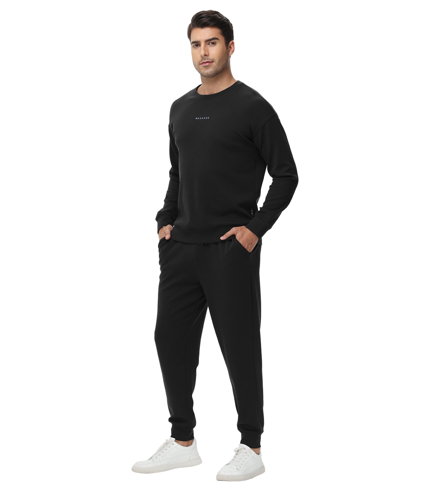 WiWi Men's Tracksuit Athletic Sweatsuits Long Sleeve 2 Piece Outfit