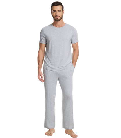 WiWi Pajama Set for Men Loungewear Soft Pajamas Sets Sleepwear
