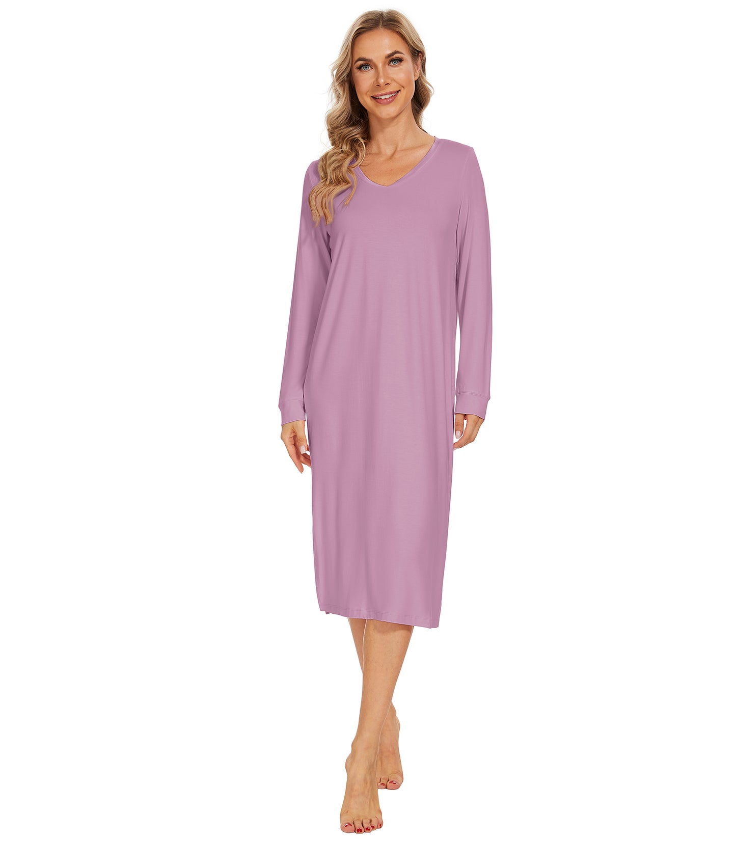 WiWi Bamboo Long Sleeve Nightgown