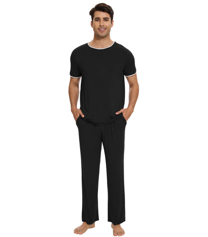 WiWi Pajama Set for Men Loungewear Soft Pajamas Sets Sleepwear