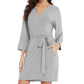 WiWi Women's Bamboo Viscose Kimono Robe