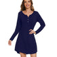 WiWi Women Bamboo Nightgowns Long Sleeve