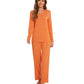 WiWi Long Sleeve Bamboo Pajamas Set for Women